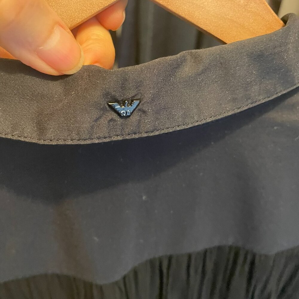 Armani Jeans women’s black blouse S - Picture 5 of 11